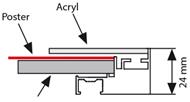 LED Magnetrahmen, einseitig