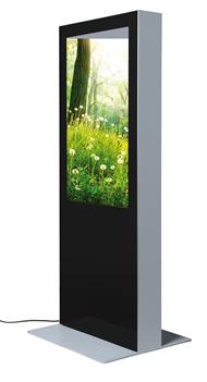 Digital Signage Stele LuxDIGITAL 200, doppelseitig