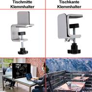 Acrylscheibe für Tisch-Klemmhalter
