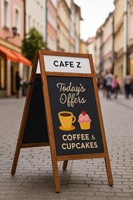 Holz Kundenstopper MULTI Plus