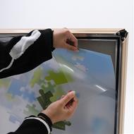 Kundenstopper WindPro® WOOD Look