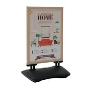 Kundenstopper WindPro® WOOD Look